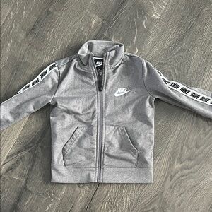 Nike Kids Gray Full-Zip Hoodie
